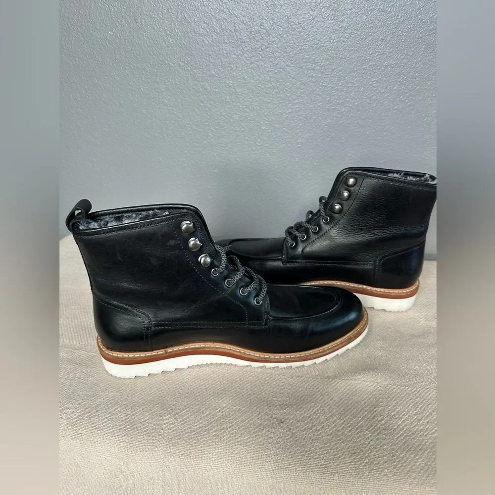 Vintage Foundry Jimara Leather Boots Winter Black Men’s Sz 8 Excellent!